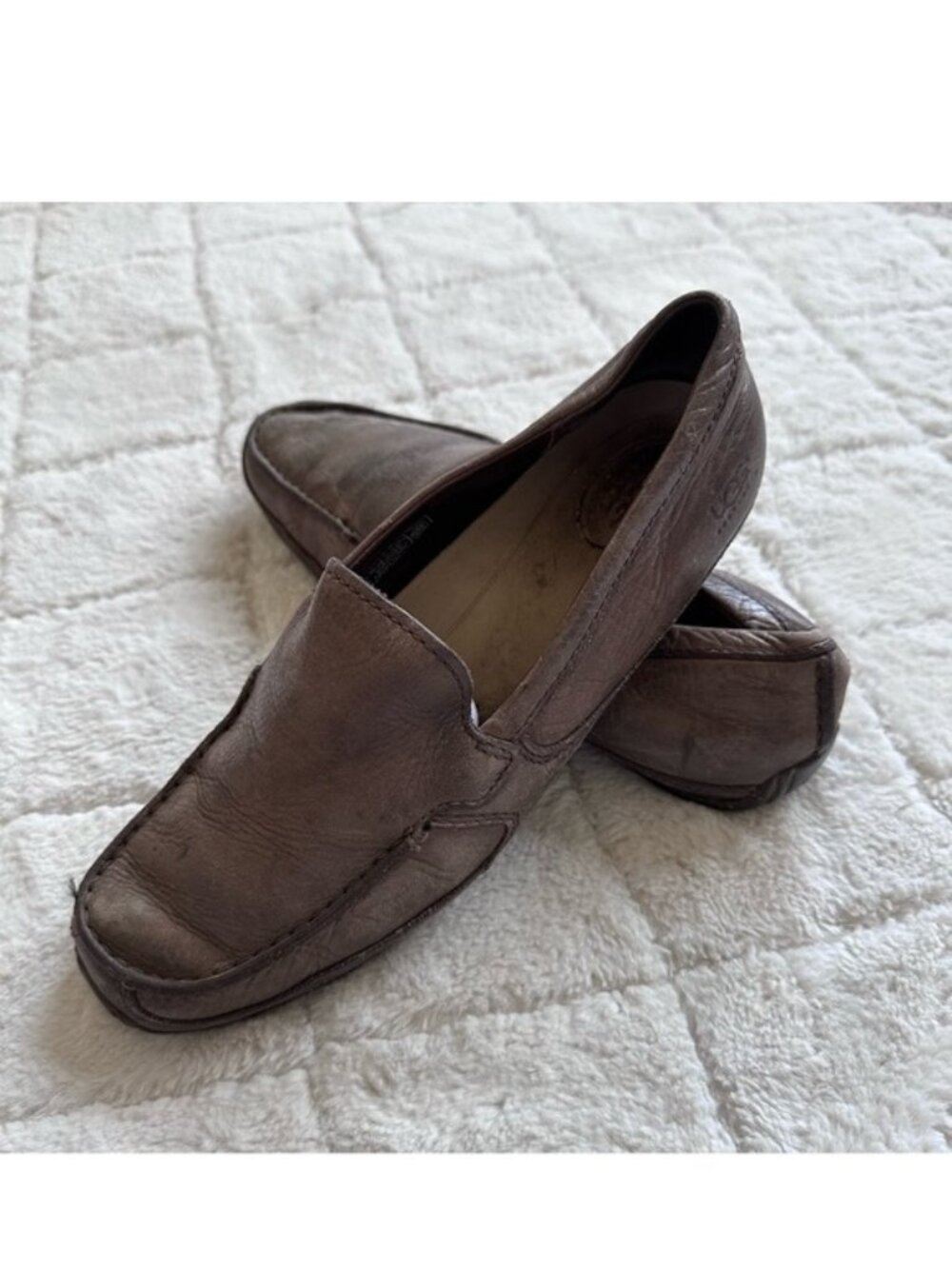 UGG Australia | Brown Men's Slip-On Driving Shoes Slippers | Size 8.5